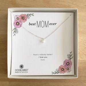 NWT Dogeared Sterling Silver Pearl Necklace